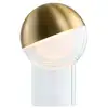 Image de Lampe à poser LED rechargeable FRANDSEN Pila, laiton, 20 cm, à intensité