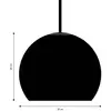 Image de FRANDSEN suspension Ball Glass, gris sable, Ø 25 cm