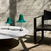 Image de Lampe à poser Verpan Pantop, bleu-vert foncé, hauteur 23 cm