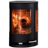 Image de poêle-cheminée ADURO 9.4 acier noir poêle-cheminée avec 3 JOINTS 6kW
