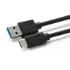 Image de MicroConnect Gen2 USB C-A Cable, 0.5m USB-C Gen2 - USB 3.0 A, Black, 20 X faster than USB 2.0, SuperSpeed data transmissions up to 10 Gbit/s