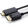 Image de MicroConnect DisplayPort 1.2 to HDMI Cable DisplayPort Male - HDMI Male OD: 6.0MM, Gold-plated connectors, Signal direction: DisplayPort to HDMI