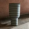 Image de AYTM Vase Varia, vert, Ø 15 cm, hauteur 30 cm, céramique