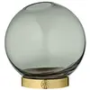 Image de AYTM - Globe Vase with Stand, Ã 21cm - Forest/Gold