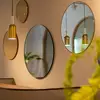 Image de AYTM Miroir Circum, transparent / gris-brun, Ø 70 cm, verre, bois