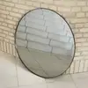 Image de Miroir AYTM Circum, transparent / noir, Ø 70 cm, verre, bois MDF