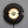 Image de Applique murale AYTM Cycnus, noir, Ø 30 cm, fiche, aluminium, E27