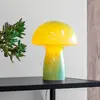 Image de Dyberg Larsen lampe de table Mushroom, vert, hauteur 23 cm, verre