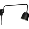 Image de Applique murale Dyberg Larsen Manchester, noir, saillie 45 cm