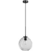 Image de Dyberg Larsen Loop suspension 25 cm fumé/noir