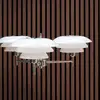 Image de Dyberg Larsen lustre DL20, opale/chrome, Ø 50 cm, 3 lampes