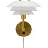 Image de Dyberg Larsen applique murale DL20, opale/laiton, verre