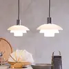 Image de Suspension Dyberg Larsen Morph, opale, Ø 28 cm, verre