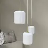 Image de Dyberg Larsen Suspension Silvia, Ø 25 cm, opale/laiton, verre