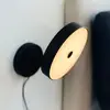 Image de Applique murale LED Dyberg Larsen Starlight, noire, Ø14 cm, à intensité variable