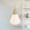 Image de Suspension Dyberg Larsen Ballon, Ø 21 cm blanc/couleur laiton