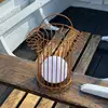 Image de Lampe à poser LED rechargeable Dyberg Larsen Basket, terre cuite, métal