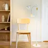 Image de Lampadaire Dyberg Larsen Lilje, blanc, hauteur 135 cm, à 2 lampes