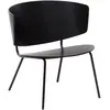 Image de Chaise Lounge Herman en bois et métal Ferm Living Noir taille unique