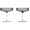Image de Coupes à champagne Ripple - Set de 2 Ferm Living Gris taille unique