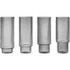 Image de Verres long Ripple - Set de 4 Ferm Living Gris taille unique