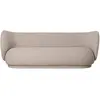 Image de Canapé 3 places en tissu bouclé Rico Ferm Living Sable taille unique
