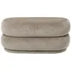 Image de Pouf en velours dévoré Ferm Living Beige taille unique