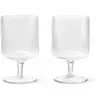 Image de Verres à vin Ripple - Set de 2 Ferm Living Transparent taille unique