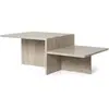 Image de Table basse Distinct en travertin Ferm Living Beige taille unique