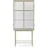 Image de Buffet Haze, en verre strié et métal Ferm Living Beige taille unique