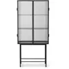 Image de Buffet Haze, en verre strié et métal Ferm Living Noir taille unique
