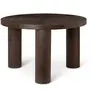 Image de Table basse Post en bois FSC Ferm Living Chêne fumé S