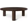 Image de Table basse Post en bois FSC Ferm Living Chêne fumé L