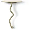 Image de Table de nuit murale Curvature Ferm Living Laiton taille unique
