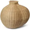 Image de Vase en rotin Bola Ferm Living Naturel taille unique