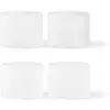Image de Verres bas Ripple - Set de 4 Ferm Living Blanc taille unique