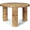 Image de Table basse en loupe de peuplier Post Ferm Living Naturel taille unique