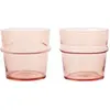 Image de Verres Boya - Set de 2 Ferm Living Framboise S