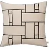 Image de Housse de coussin Lattice Offset Ferm Living Blanc cassé 50x50
