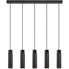 Image de Suspension TILO 5 ampoules GU10 IP20 Noir