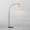 Image de Nordlux Lampe sur pied Dicte, abat-jour noué à la main, beige