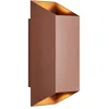 Image de Nordlux Applique murale extérieur carré, Nico 22 en aluminium rouille, IP54