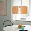 Image de Nordlux Suspension Asti 50 en lamelles de bois, 25 cm
