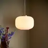 Image de Nordlux Suspension Milford, blanc opale/laiton, Ø 30 cm