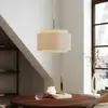 Image de DFTP by Nordlux Suspension Takai avec abat-jour en tissu double