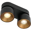 Image de Nordlux Pitcher 2-Spot Spotlight, GU10, IP20, dimmbar, schwarz (2310410103)