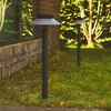 Image de Nordlux Borne lumineuse LED Justina, détecteur de mouvement, anthracite