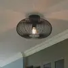 Image de Nordlux Plafonnier Beroni, métal, noir