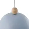 Image de Nordlux Suspension Gaston, abat-jour métal, bleu