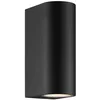 Image de Nordlux Dion Double Applique murale d'extérieur noire   IP44 LED   Culot GU10 en aluminium moderne pour façade, terrasse, entrée, éclairage extérieur